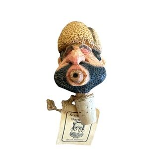 Spit N Whittle Chris Hammack Sure Shot Sammy Duck Hunter Cork Bottle Stopper